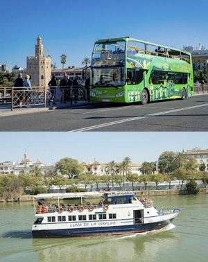Bus Turistico 48h. + Crucero Panorámico en Sevilla | Entradas