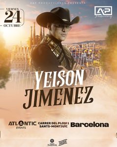 Yeison Jiménez en Barcelona | Entradas