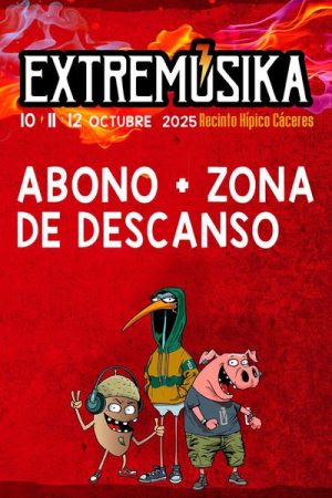 Festival Extremúsika - Abono + Zona de Descanso 2025 en Caceres | Entradas