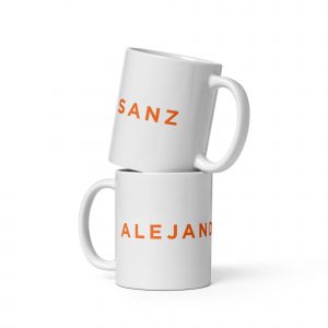 Taza blanca Alejandro Sanz