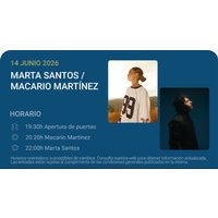Marta Santos / Macario Martínez - Noches del Botánico 2026