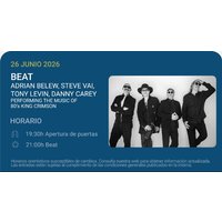 Beat: Adrian Belew / Tony Levin / Steve Vai / Danny Carey - Noches del Botánico 2026