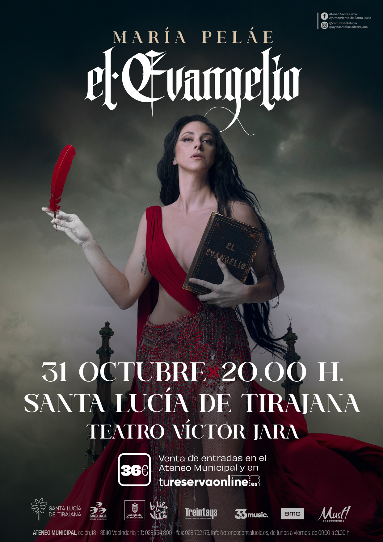el evangelio maria pelae en gran canaria 31 octubre
